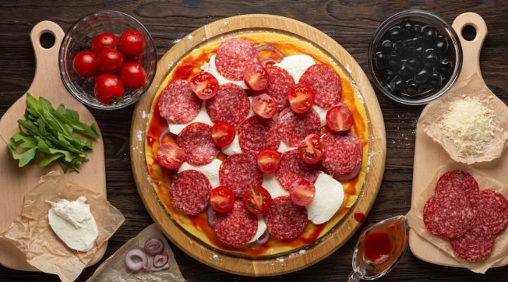 Receita de Pizza de Calabresa